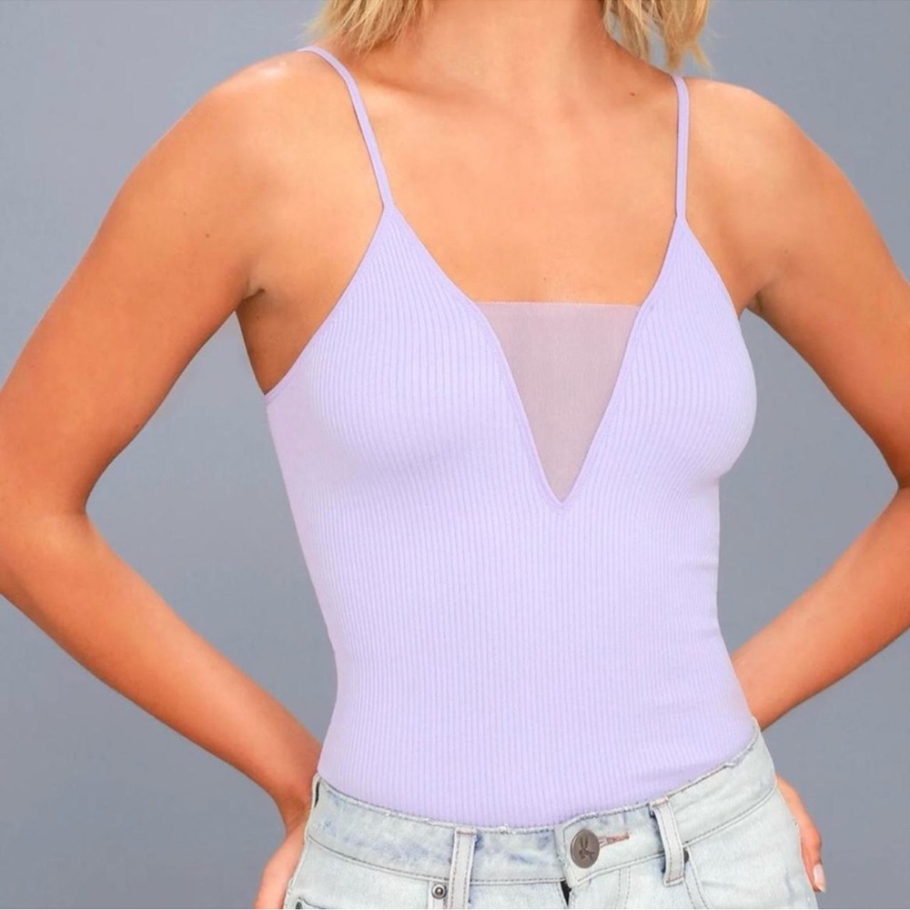 Free People Intimately Lavender Come Around Cami Top